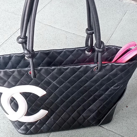 AUTHENTIC CHANEL CAMBON TOTE BAG - Picture 4 of 13